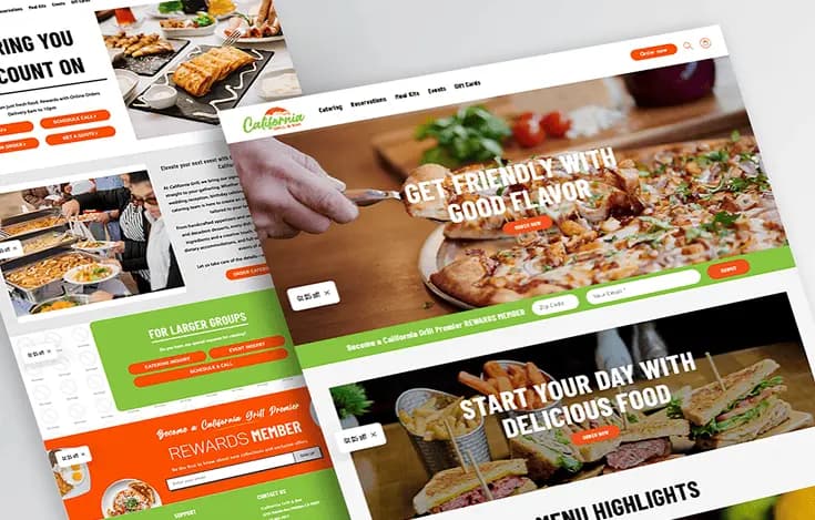 California Grill Restaurant Website