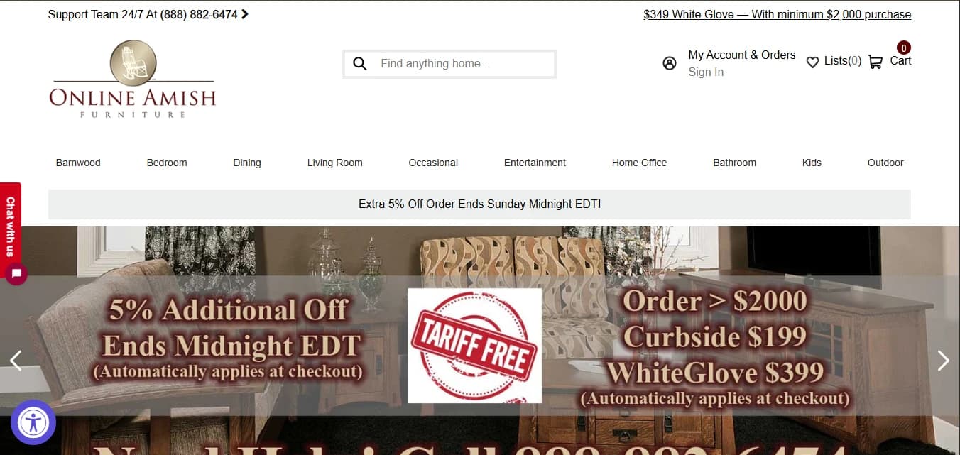 Online Amish Furniture