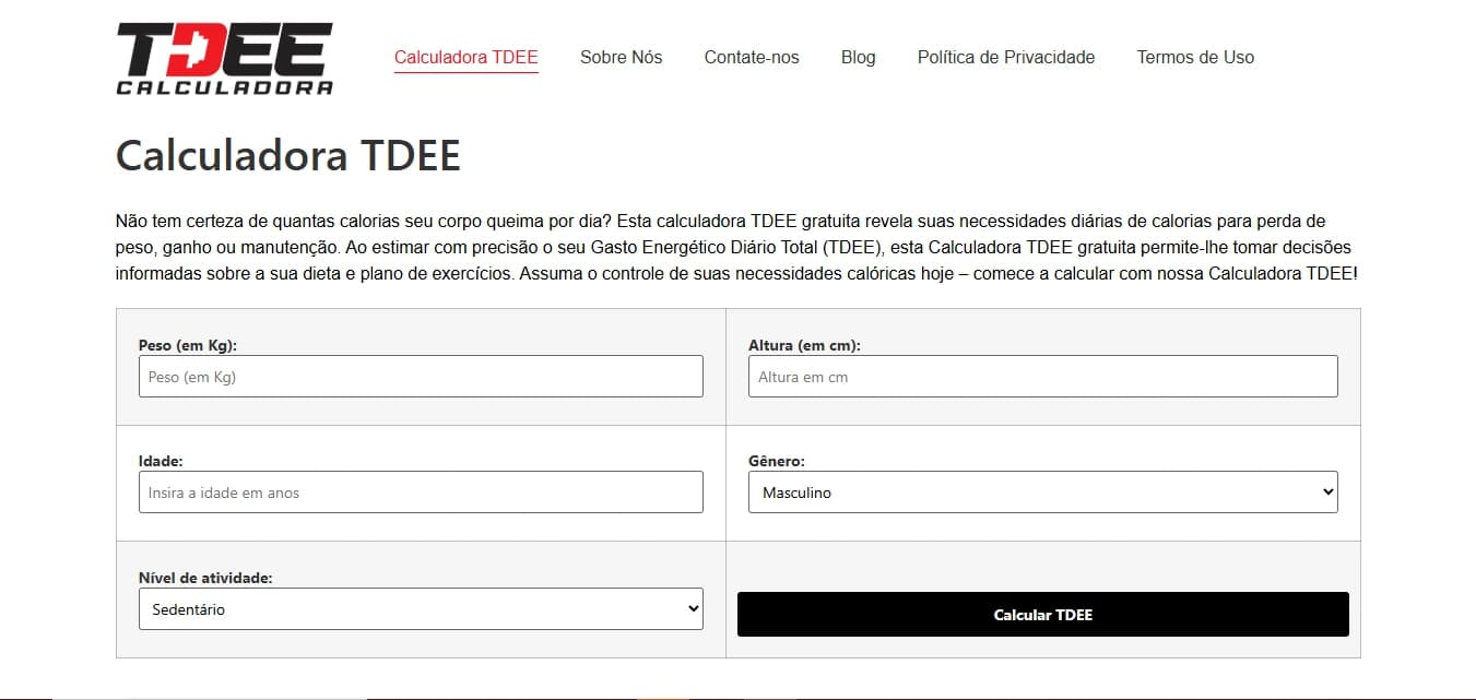 TDEE Calculator