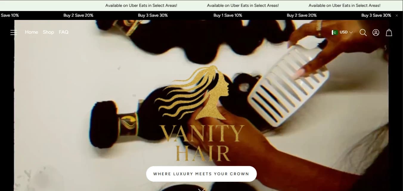 Vanity Hair Vending