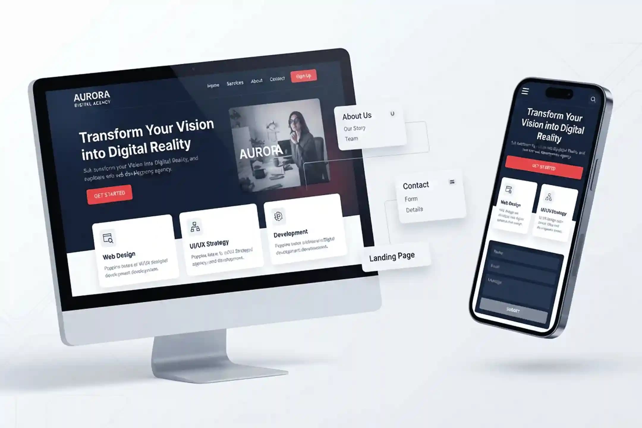 Website UI design